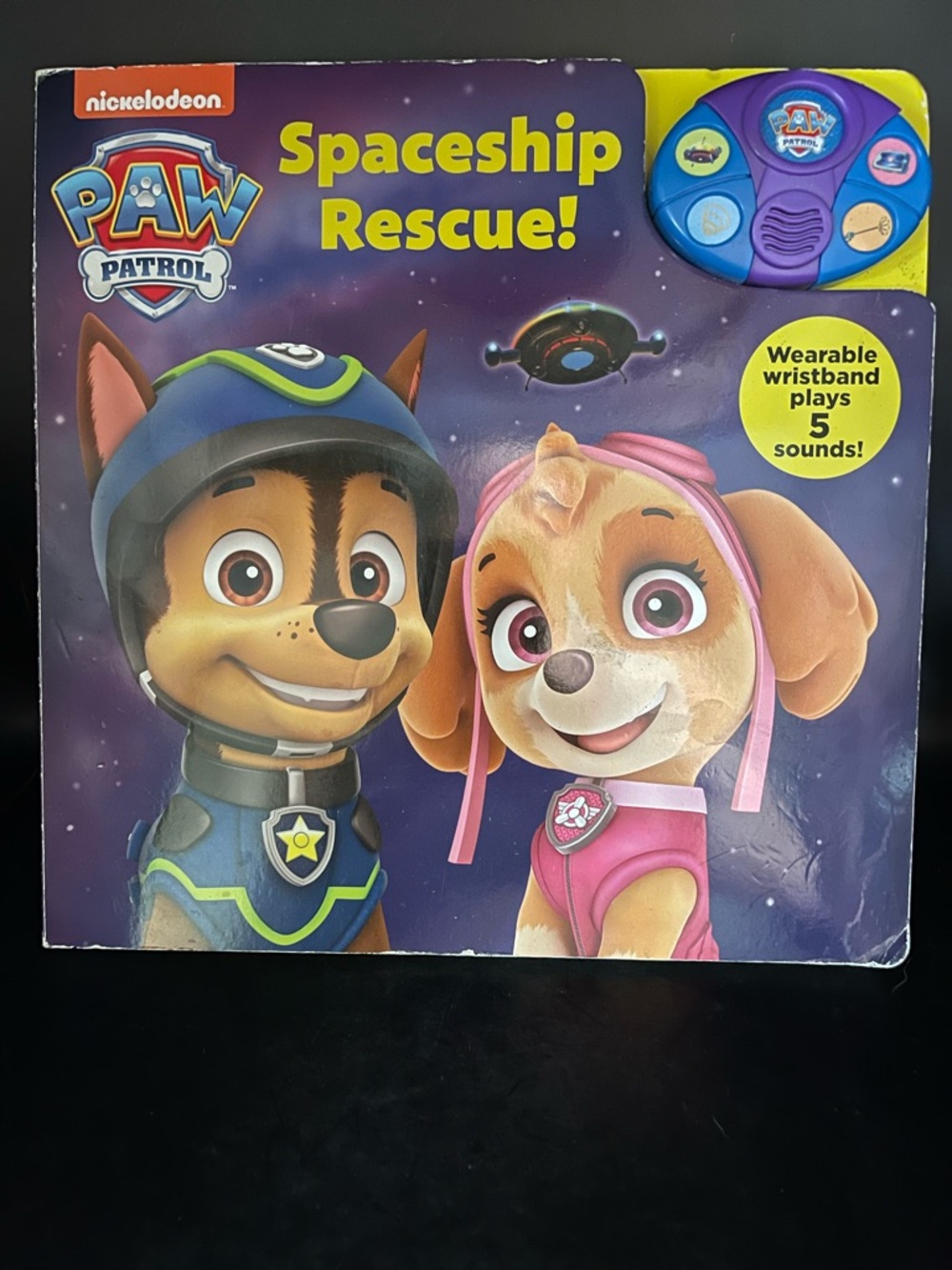 Paw Patrol Spaceship Rescue! Interactive Sound Book with wristlet